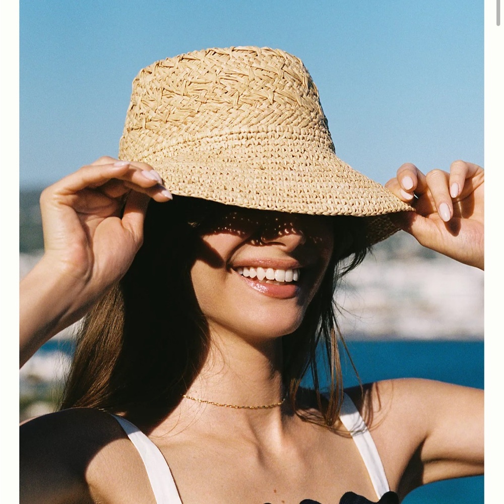 NWT Wyeth Straw Bucket Hat